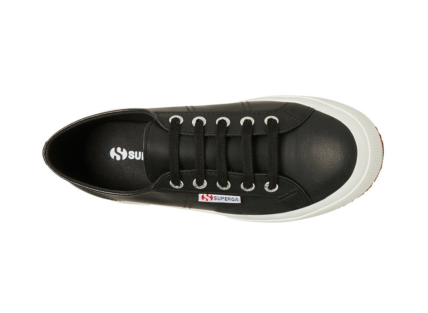 Zapatillas Superga Mujer Negras - 2750 Naplngcotu Cuero - 156782BJS